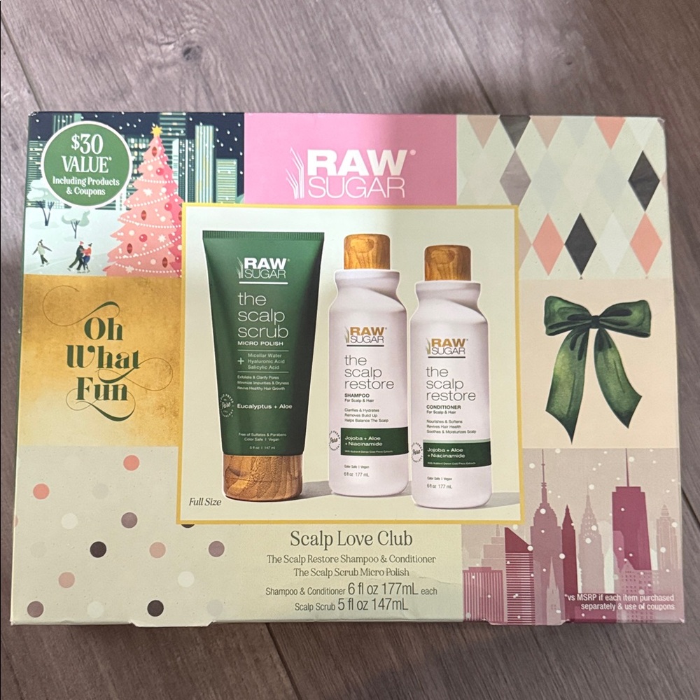 Raw Sugar Scalp Love Club Set NIB
